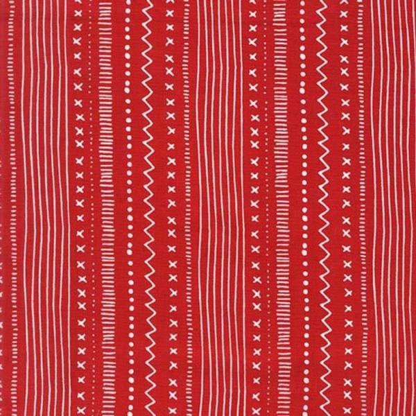 XS594-49 Stitches and Stripes weiß rot