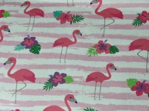 Fräulein von Julie French Terry Flamingo rosa gestreift