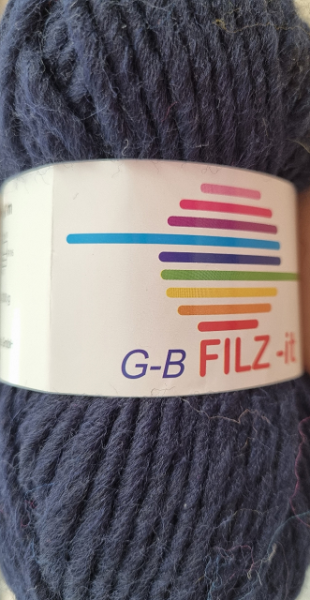 Filzwolle Filz It Fb. 11 Uni Marineblau von G-B