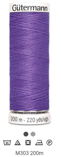Allesnäher 200m M303 Polyester Fb. 391 Lila