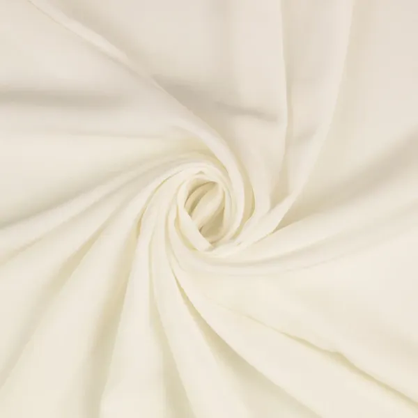 Viskose Stoff Uni Fb. Wollweiß