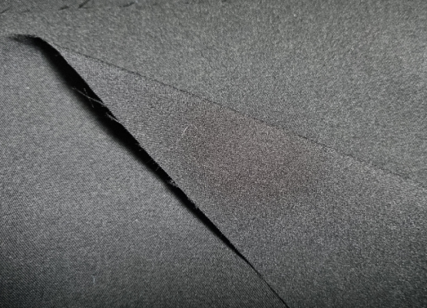 Stretch Twill uni Fb. Schwarz