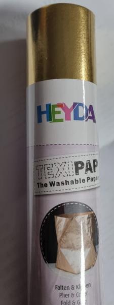 TEXIPAP Washpaper metallic 48 x 110 cm Gold Heyda