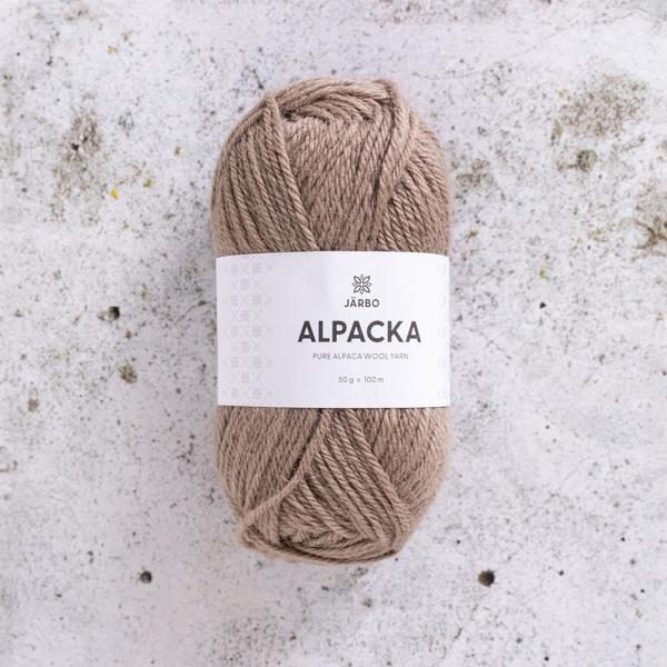 Alpacka 100% Alpaka Wollgarn Fb. Braun-beige melange von Järbo