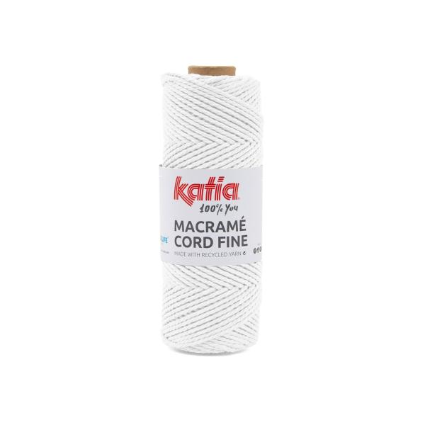 Macrame Cord Fine Fb. 200 weiß von Katia