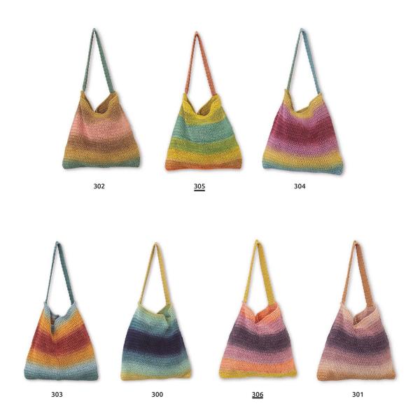 WOW by Katia Tote Bag Fb. 303 Rot-Orange-Petrol