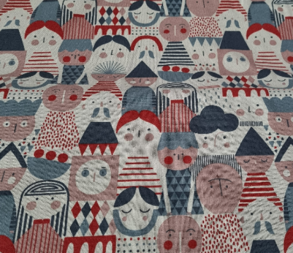 Canvas Baumwolle Geo Figures 6 von Katia