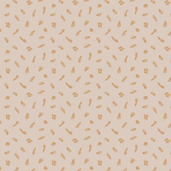 7134-9 Katia Musselin Blätter beige gold