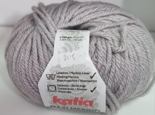 Maxi Merino DK Garn von Katia Fb. 12 Grau melange