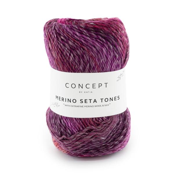 Merino-Seide Multicolorgarn Concept Merino Seta Tones Fb.104 Rose