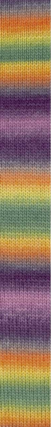 Multicolorgarn Merino mit Seide Concept Silky Lace Rainbow Fb. 306 306 - Lila-Blau-Orange