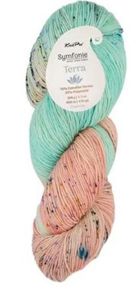 Symfonie Terra variegated 1x100g Strickgarn Fb. Bonnie Blooms von KnitPro