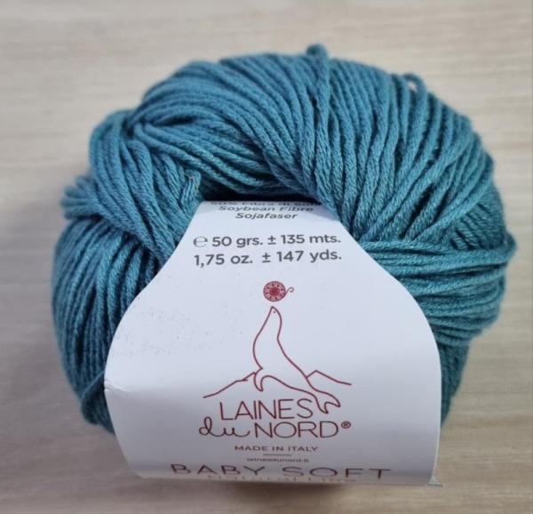 Baby Soft Fb. Grün-blau von Laines du Nord