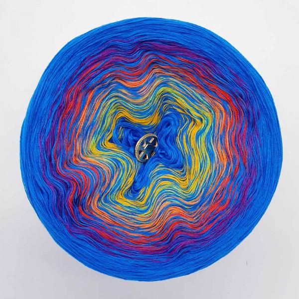 Verlaufsgarn Lady Dee ́s Traumgarne Bobbel 4fädig 250 g 1000m Fb. Crazy oase 4