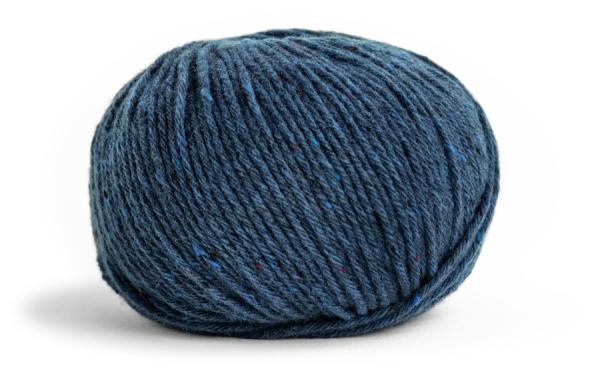 Como Grande Tweed von Lamana 100% Schurwolle Fb. 53 Nachtblau