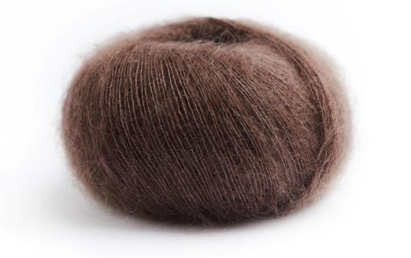 Premia Mohair Seide Fb. 48 Macadamia Braun von Lamana