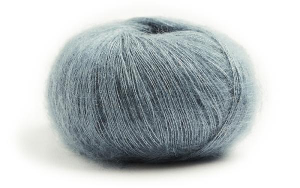 Premia Mohair-Seide-Garn Fb. 54 Eisblau von Lamana