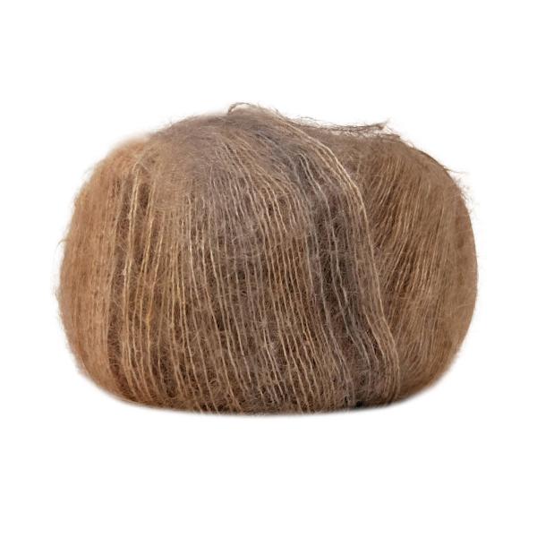 Lana Gatto Silk Mohair Printed Fb. 30995 azurblau-rost-taupe