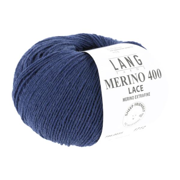 Langyarns Merino 400 Lace Fb. 35 Blau