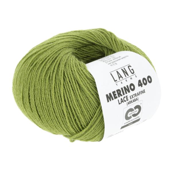 Langyarns Merino 400 Lace Fb. 44 grün