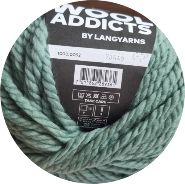Lang Wool Addicts Fire Farbe 92 mint salbei