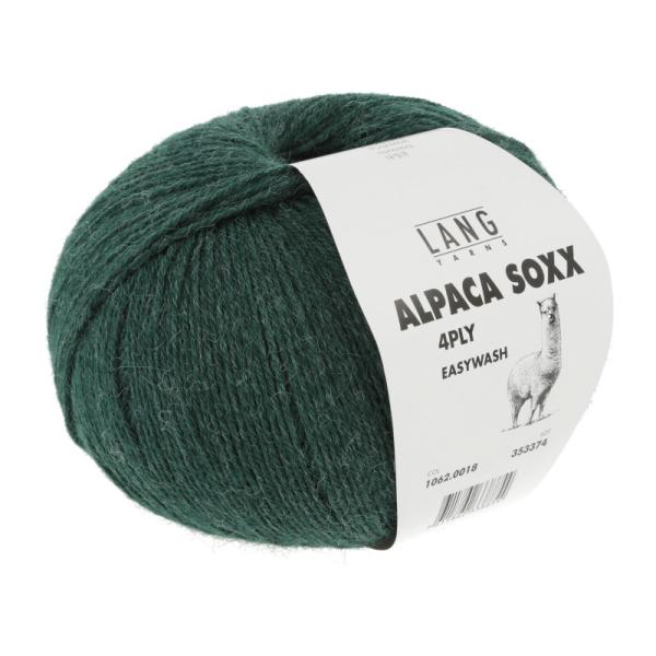 Alpaca Soxx 4-fädig Fb. 18 dunkelgrün melange