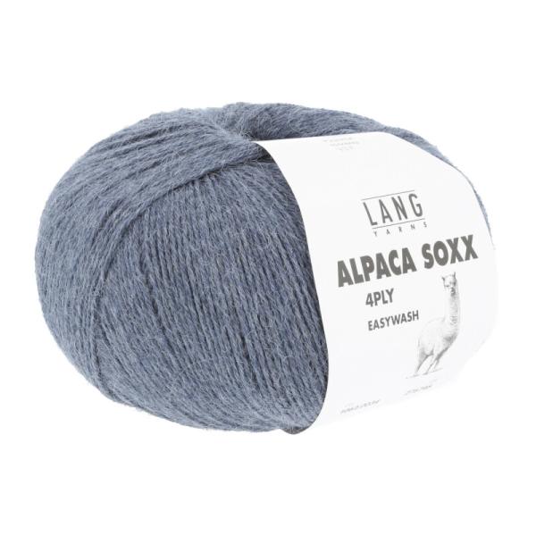 Lang Alpaca Soxx 4-Fach Easywash Fb. 34 Jeansblau meliert