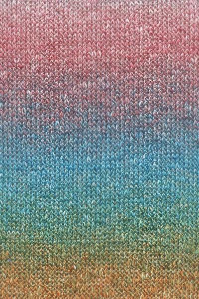 Leinenmischgarn Linello Fb.58 Rot-Blau-Senf von Langyarns
