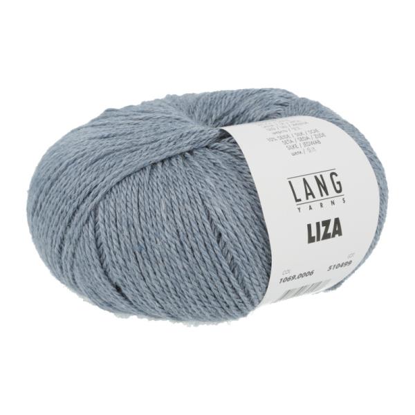 Garn Wolle Liza Viskose-Wolle-Seide Fb. Jeansblau von Langyarns