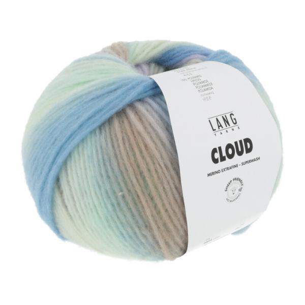 Langyarns Cloud Fb. 14 Mint-Blau-Flieder-Verlauf