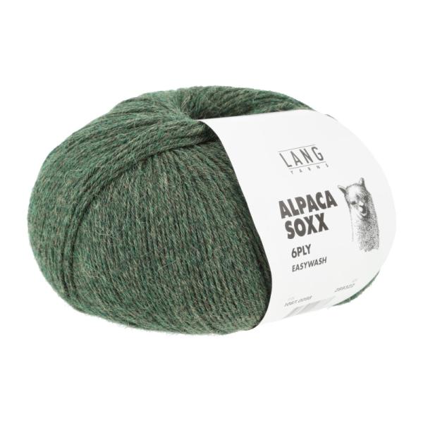 ALPACA SOXX 6-FACH/6-PLY Fb.98 jägergrün von Langyarns