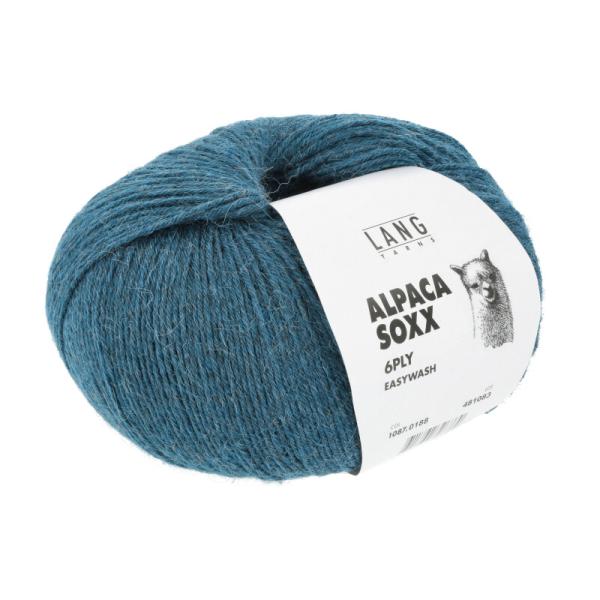 ALPACA SOXX 6-FACH/6-PLY Fb.188 hellpetrol von Langyarns