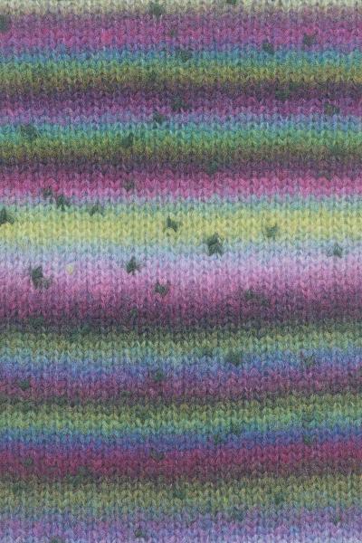 Cloud Tweed Schurwolle/Polyamid/Alpaka Fb. 6 Violett grün