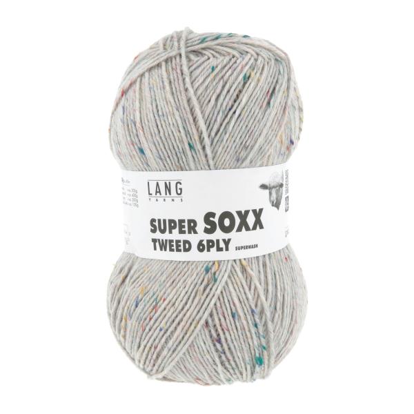 Langyarns SuperSoxx 6-fach Tweed Fb. 96 Greige Multi