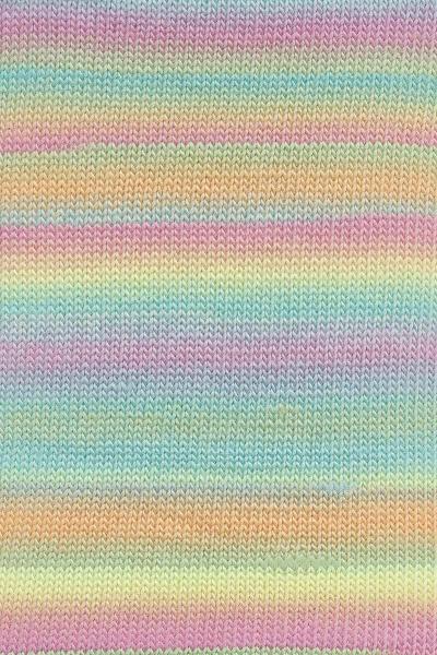 Aurora Alpakagarn Fb. 6 Türkis-Pink-Orange-Gelb von Langyarns