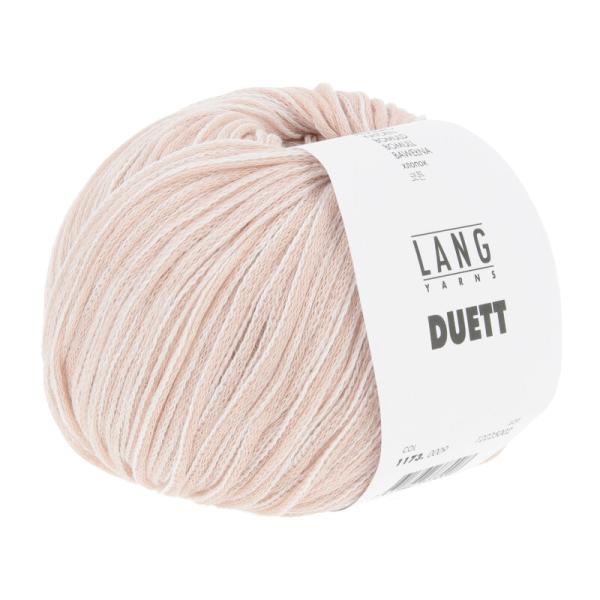 Duett Maschengarn 100% Baumwolle Fb. 9 Rosa-Weiß