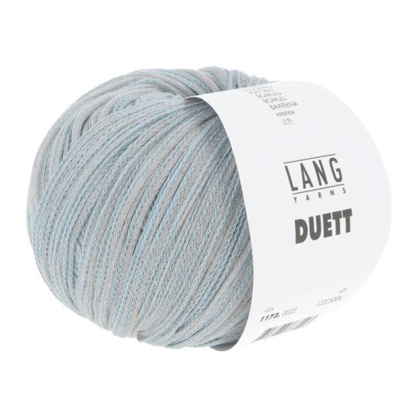 Duett Maschengarn 100% Baumwolle Fb. 23 silber-hellblau