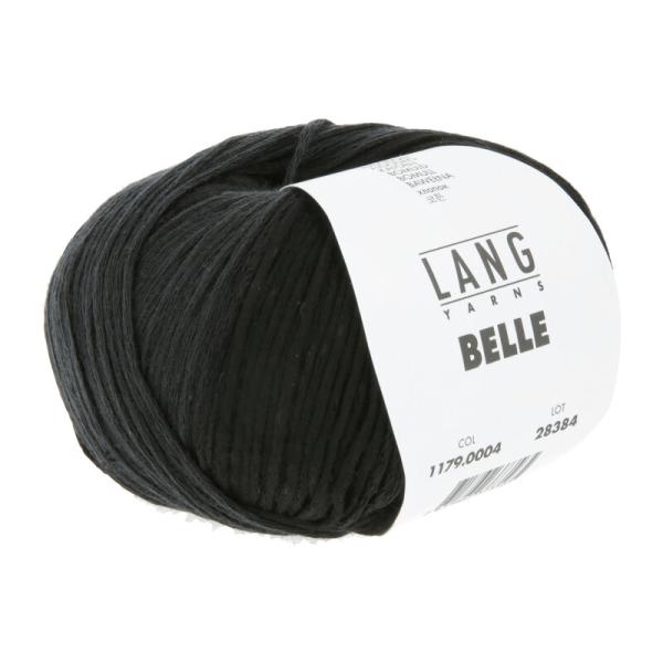 Belle Viskose-Baumwolle Garn Fb. 0004 Schwarz