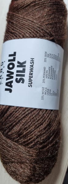 Langyarns Jawoll Silk Sockenwolle superwash Fb. 168 Braun melange