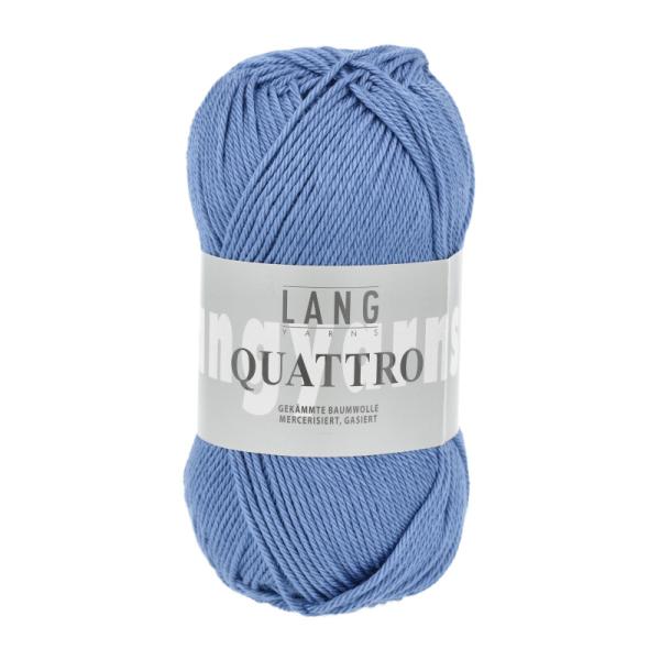 Quattro Baumwollgarn Fb. 10 Blau von Langyarns
