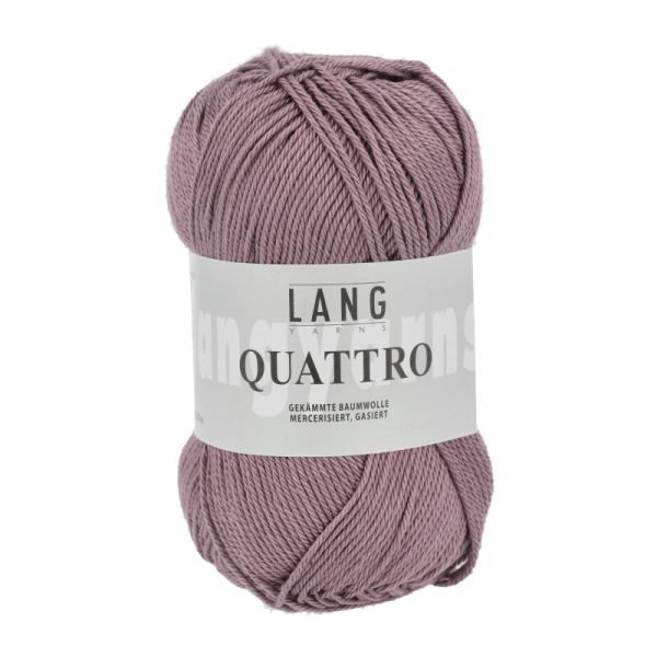 Quattro Baumwollgarn Fb. 48 Malve dunkel von Langyarns