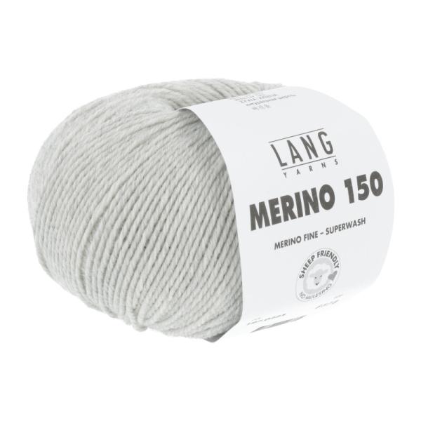 Lang Merino 150 fine Farbe hellgrau meliert