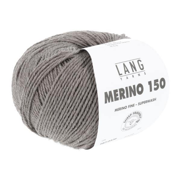 Lang Merino 150 merino 150 fine Farbe grau-braun meliert
