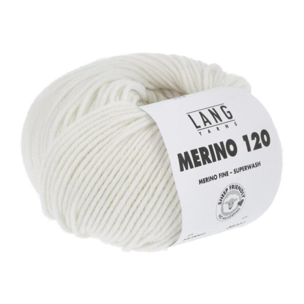 Lang Merino 120 superwash Fb.0001 weiß