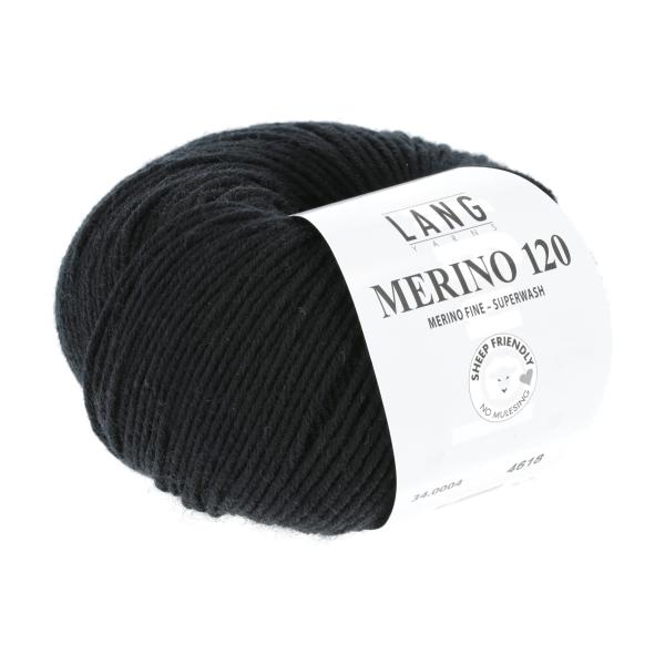 Merino 120 Fb. 0004 schwarz von Langyarns