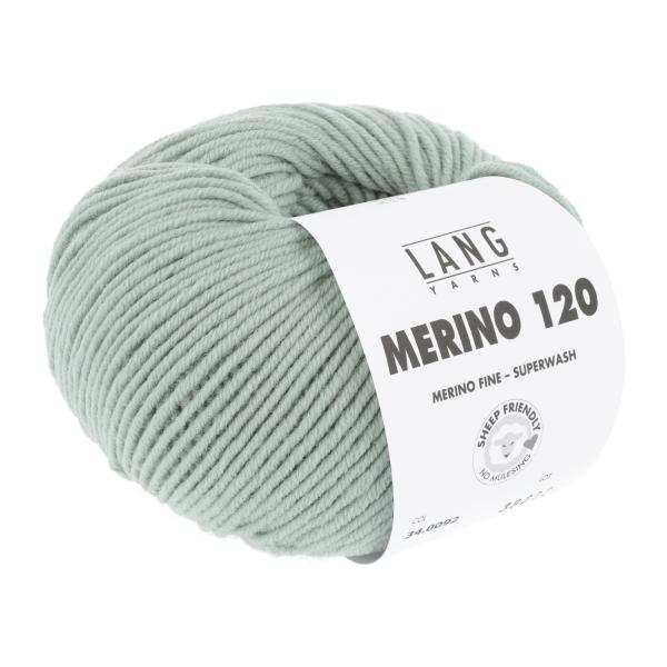 Lang Merino 120 Fb. 0092 Mint - altes Grün
