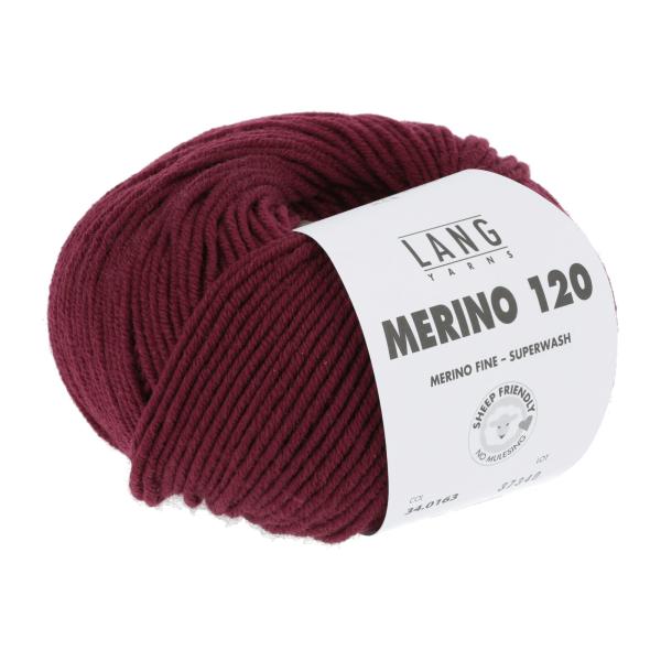 Lang Merino 120 Fb. 0163 rubinrot
