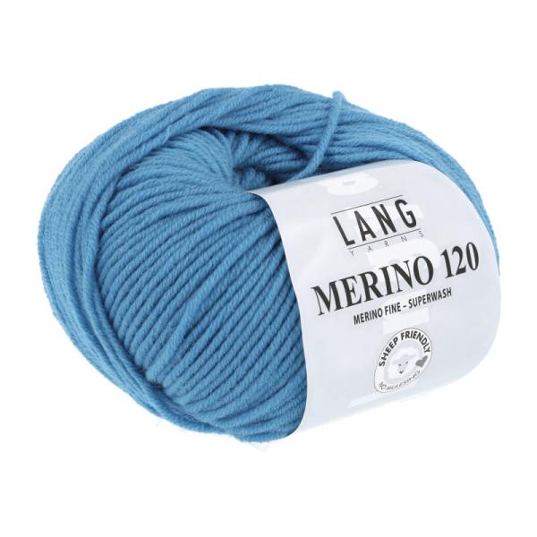 Merinowolle Merino 120 Fb. 178 Dunkel Türkis von Langyarns