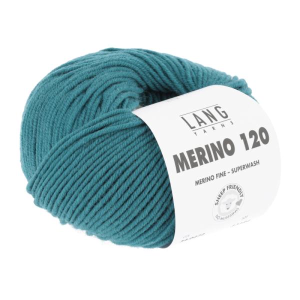 100% Merinowolle Merino 120 Fb. 272 Petrol von Langyarns