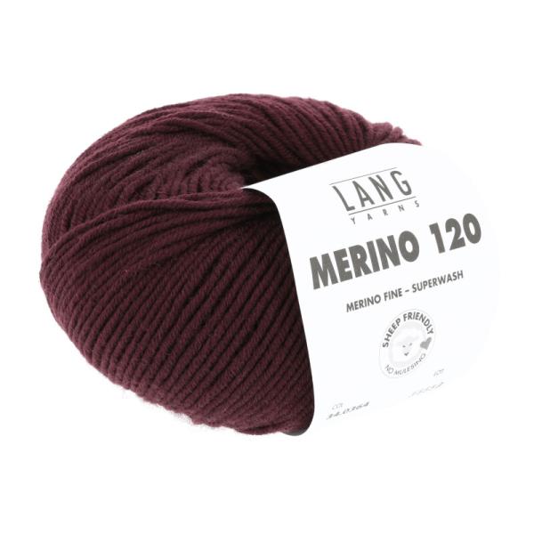 Merino 120 Fb. 364 Bordeaux von Langyarns
